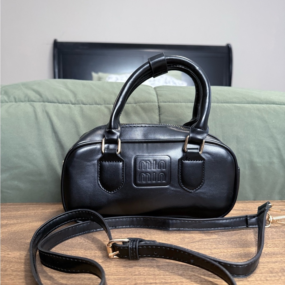 Black Leather Handbag